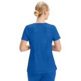 2400 Healing Hands ONYX Alexa Crew V-Neck One Snap Top