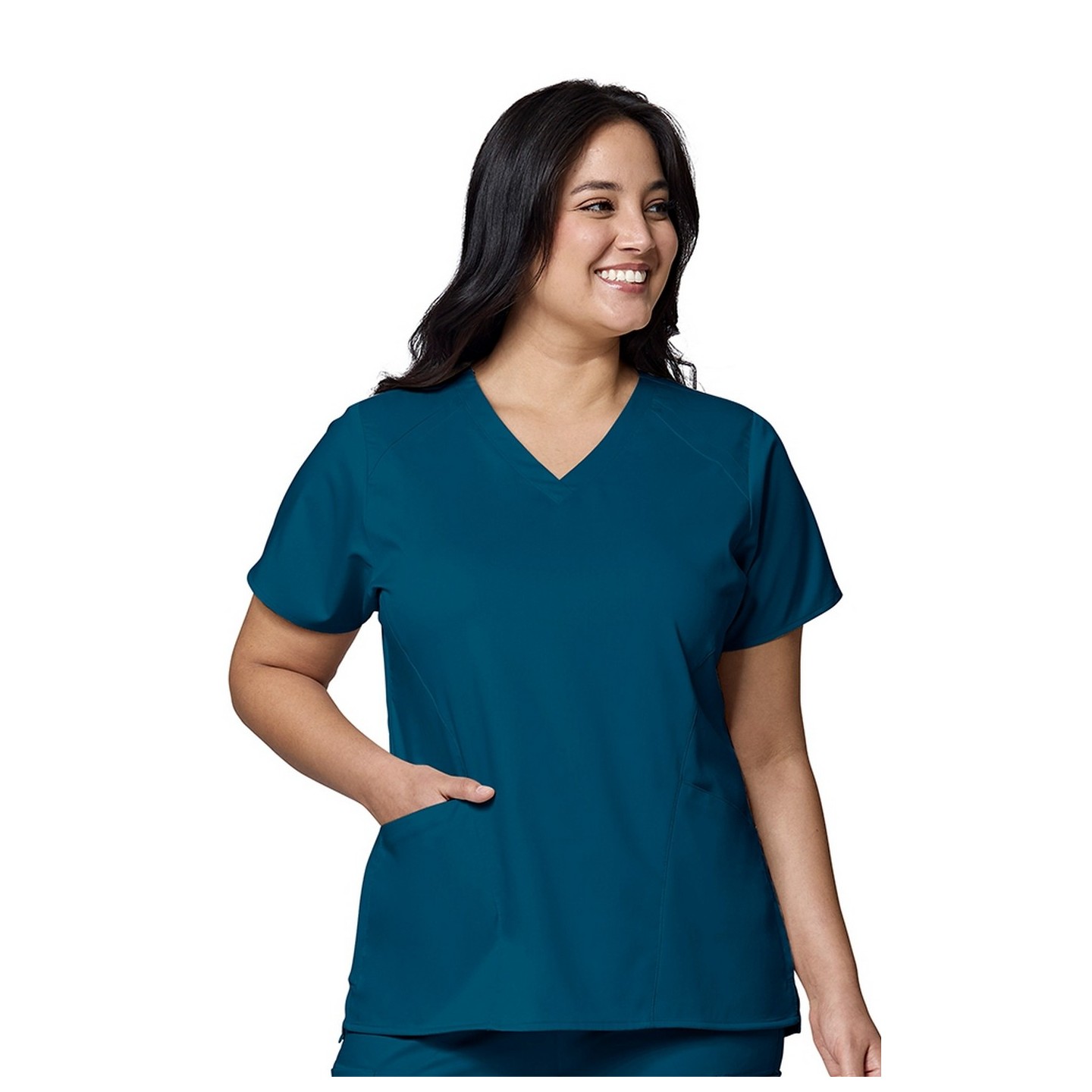 6319 WonderWink PRO Women's 4 Pocket V-Neck Top