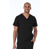 5901 Matrix Pro Men's Contrast Piping V-neck Top