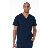 5901 Matrix Pro Men's Contrast Piping V-neck Top