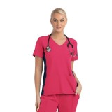  4520 [Matrix Impulse] Panneau tricoté pour femmes haut mock wrap 