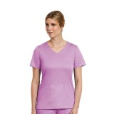 3701 Matrix Curved Mock Wrap Top - Maevn