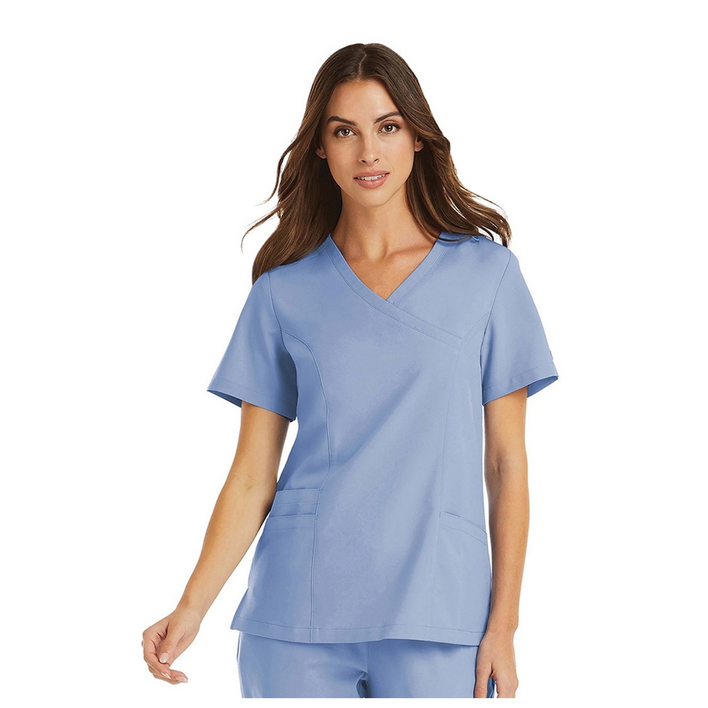 5002 Maevn Momentum Women's Mock Wrap Top