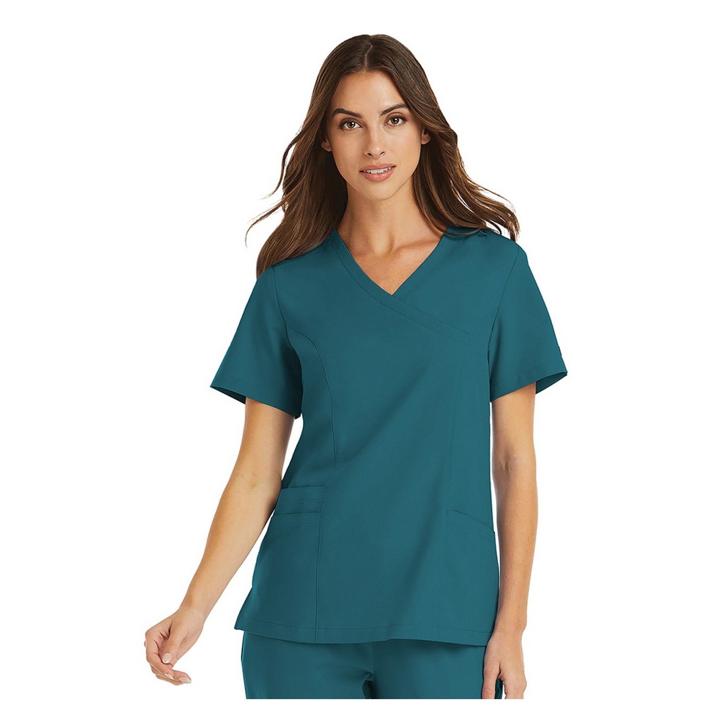 5002 Maevn Momentum Women's Mock Wrap Top