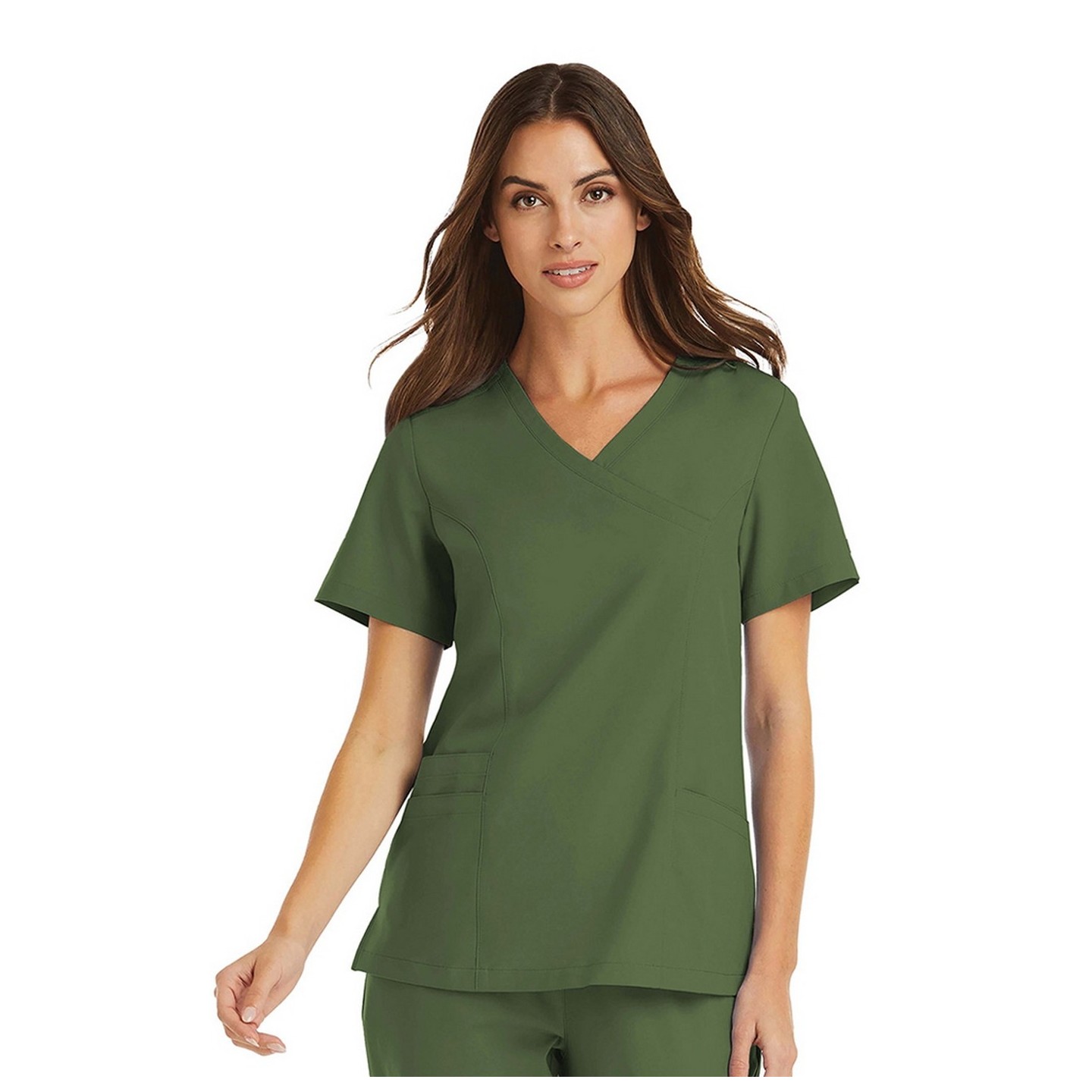 5002 Maevn Momentum Women's Mock Wrap Top