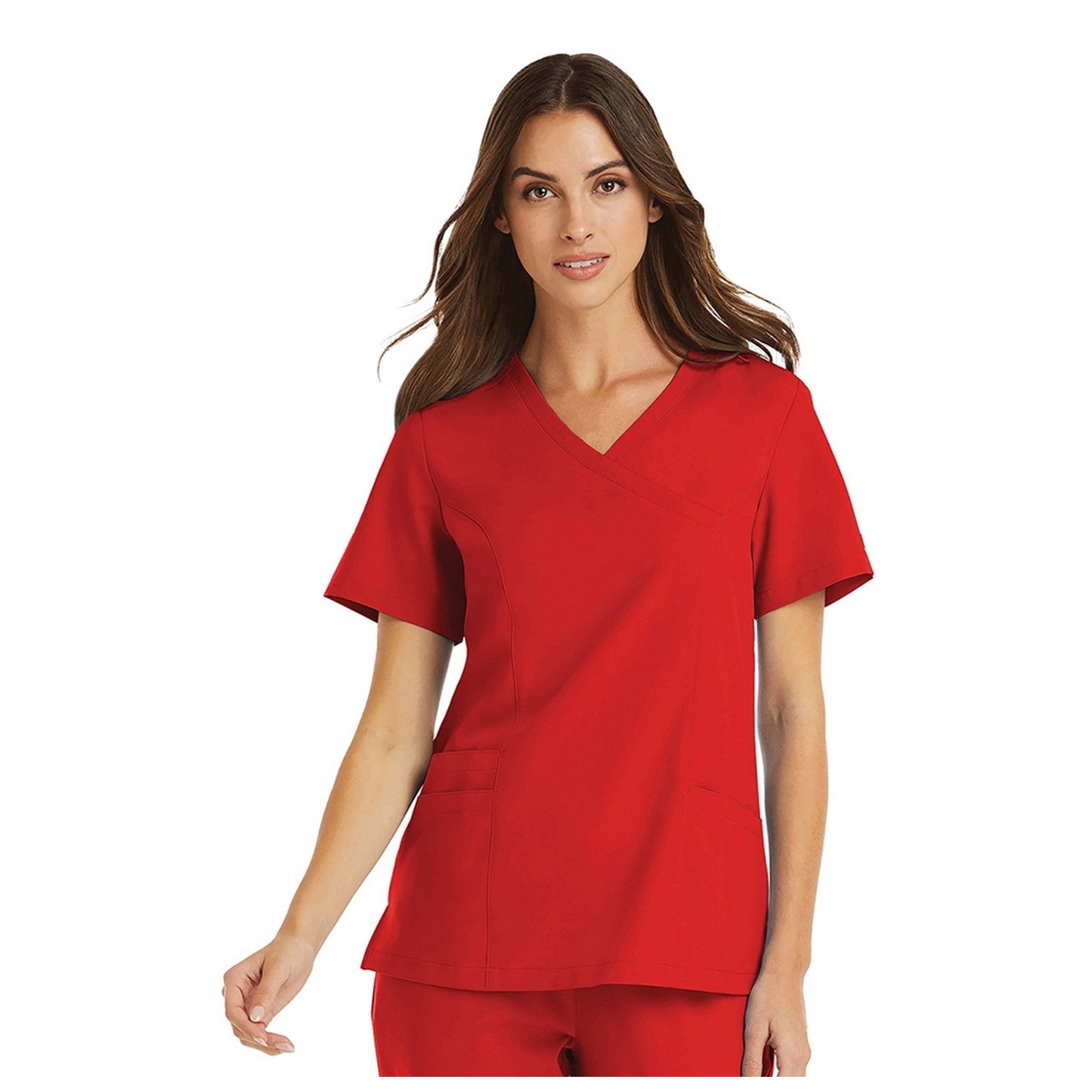 5002 Maevn Momentum Women's Mock Wrap Top