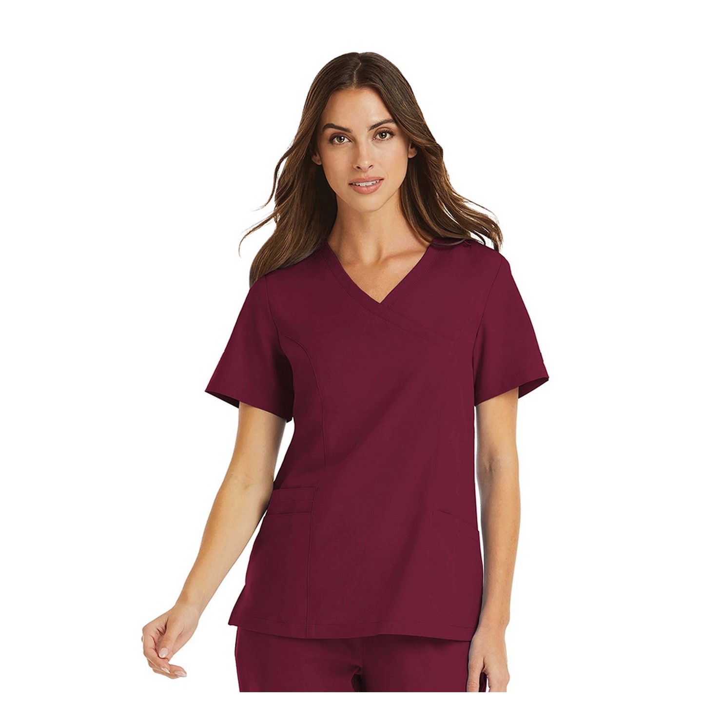 5002 Maevn Momentum Women's Mock Wrap Top