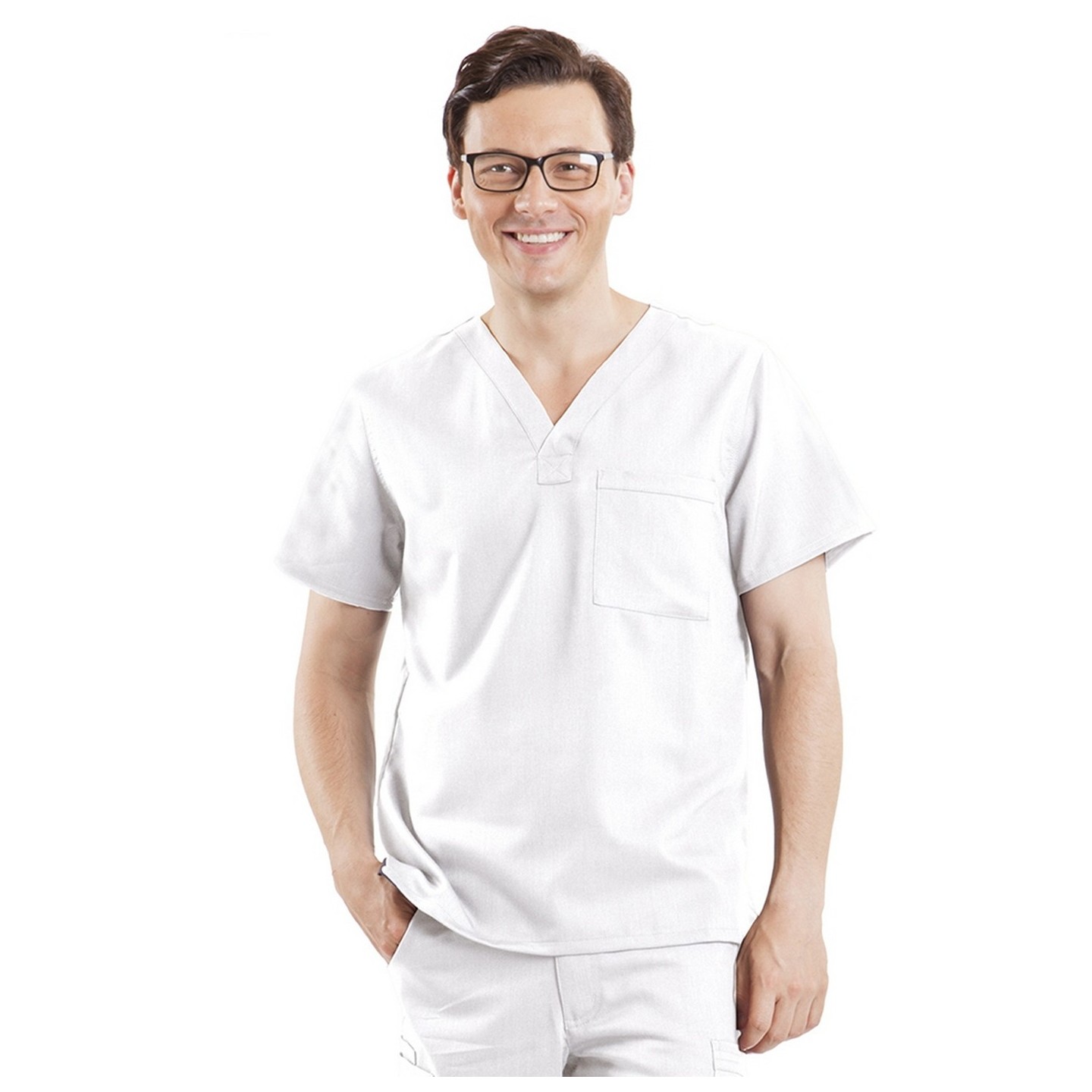 2223 Healing Hands Scrubs Blue Label Men's James V-Neck Top