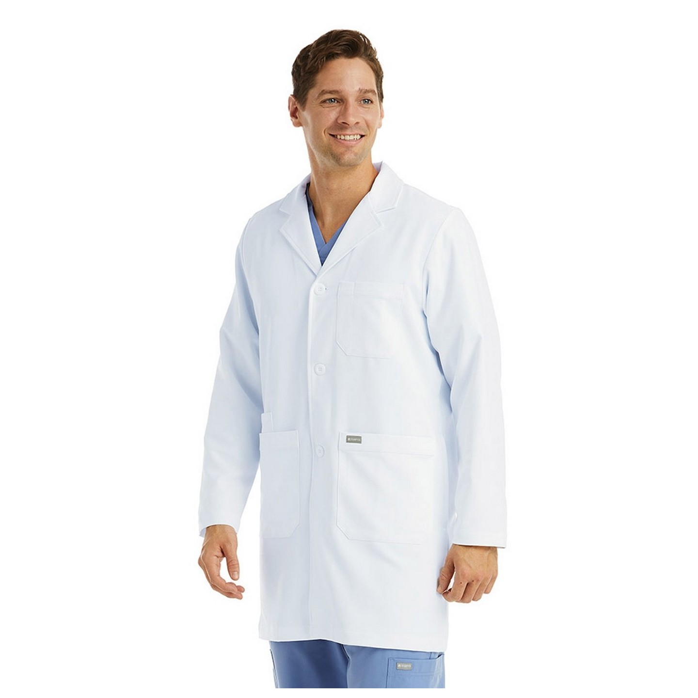 5872 Maevn Momentum Men's Mid-Length Lab Coat