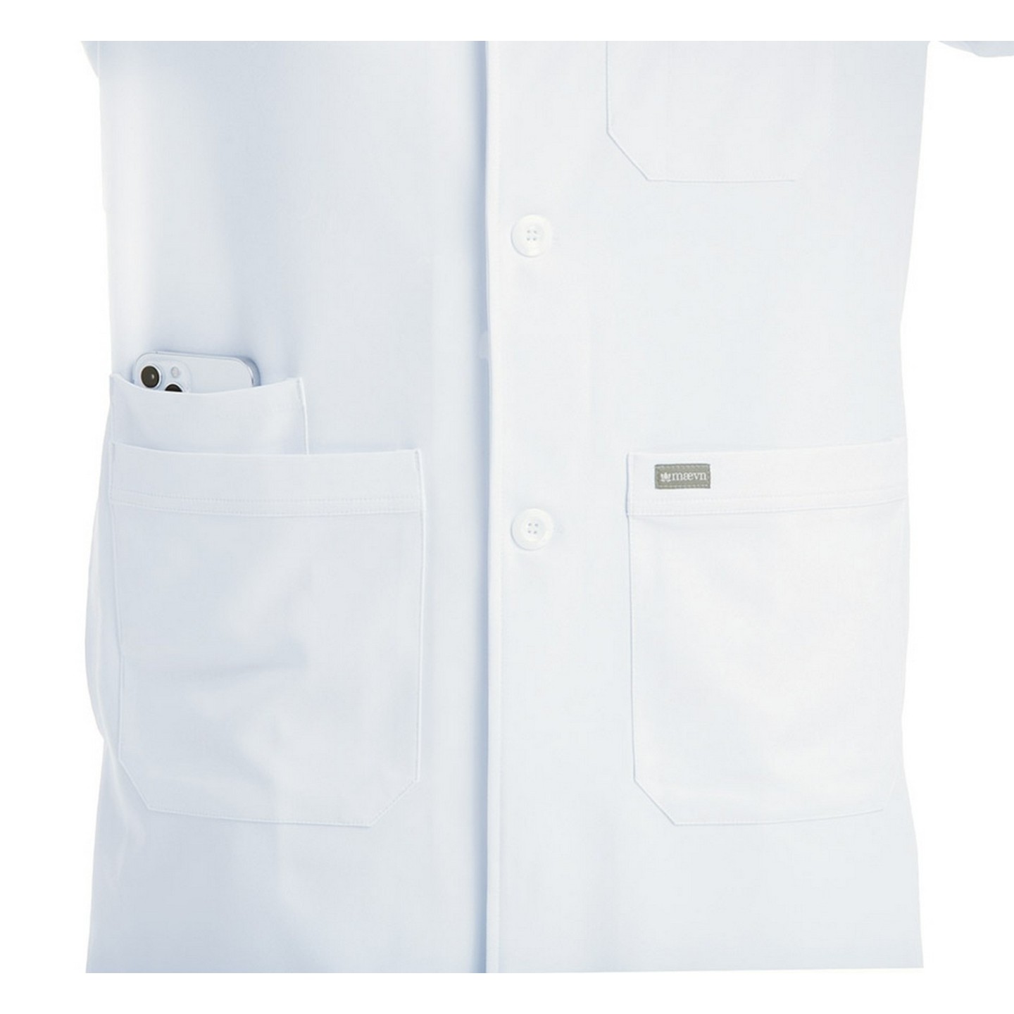 5872 Maevn Momentum Men's Mid-Length Lab Coat