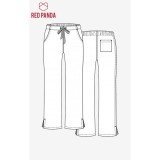 9716 - Red Panda - Half Elastic Pant