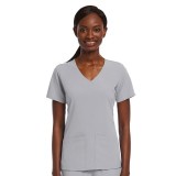 4521 Matrix Impulse Women's Knit Panel Mock Wrap Top