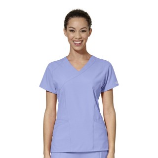 6455 W123 de Wonderwink - Haut asymétrique pour femme