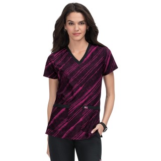 1071PR koi Lite Stretch Align Print Top - In Motion