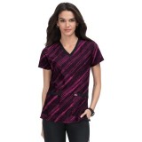 1071PR koi Lite Stretch Align Print Top - In Motion