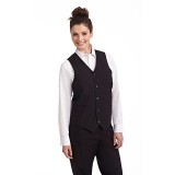 VE340 MOBB Black Unisex Waiter/Waitress Vest