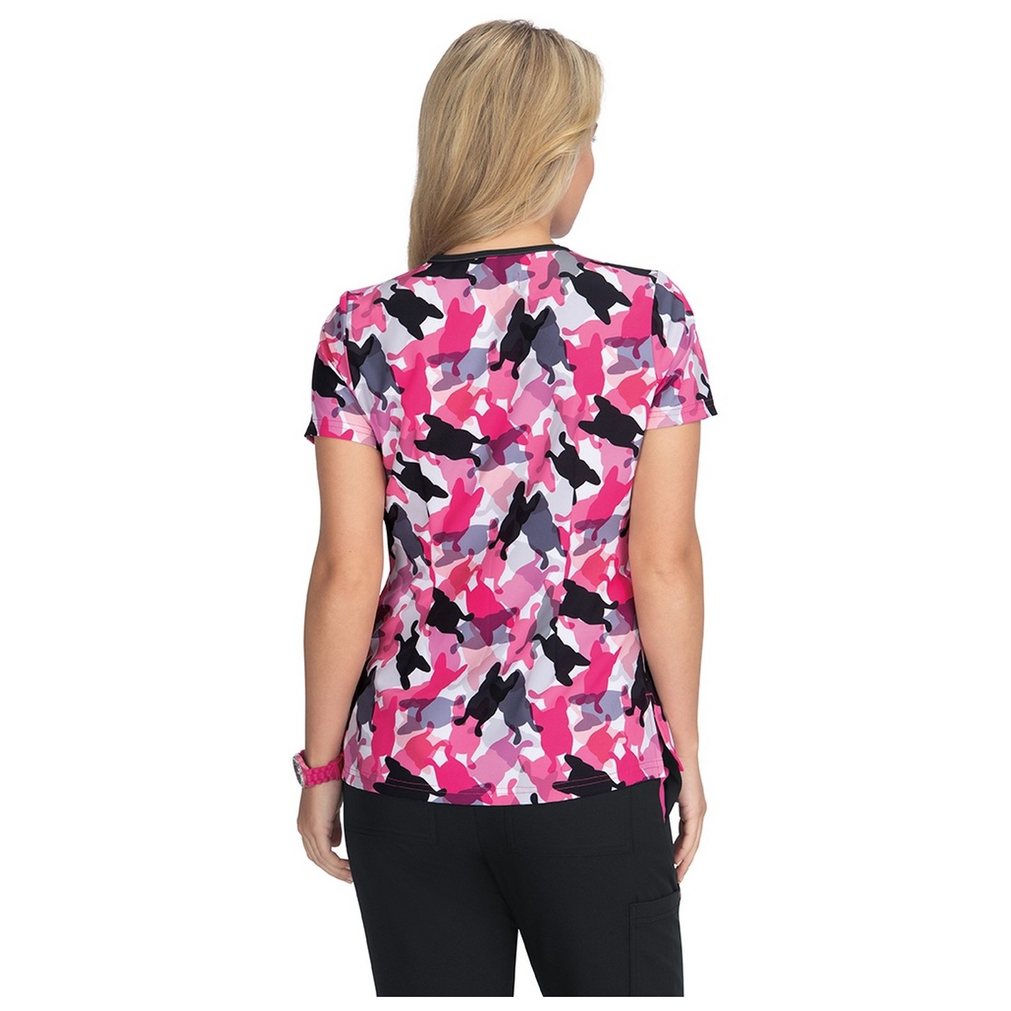 F100PR French Bull par Koi Haut Classique 'Lulu' Imprimé 