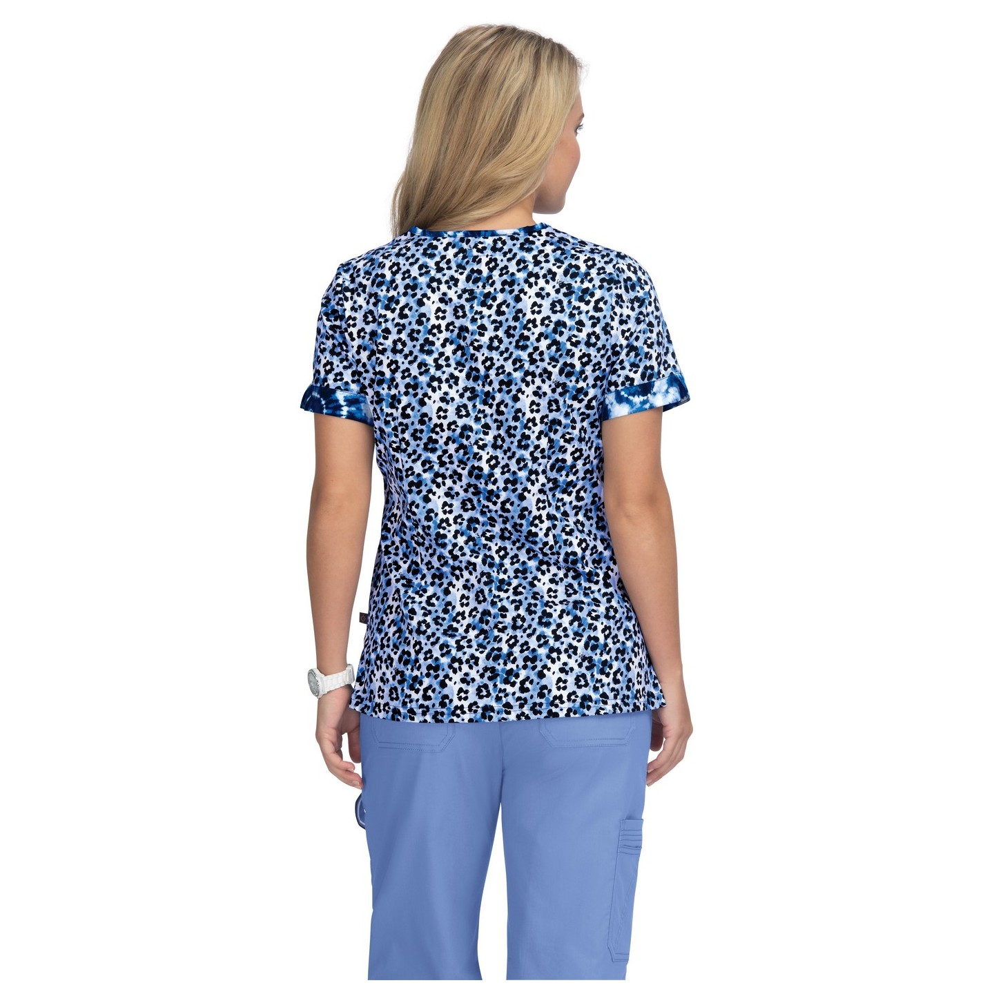 1070PR Koi Stretch Elena 4 Pocket Print Top