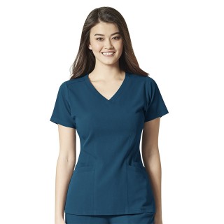 6129 WonderWink Aero Haut à col en V pour femme