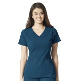 6129 WonderWink Aero Women's Flex Back V-Neck Top