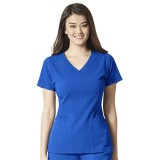 6129 WonderWink Aero Haut à col en V pour femme