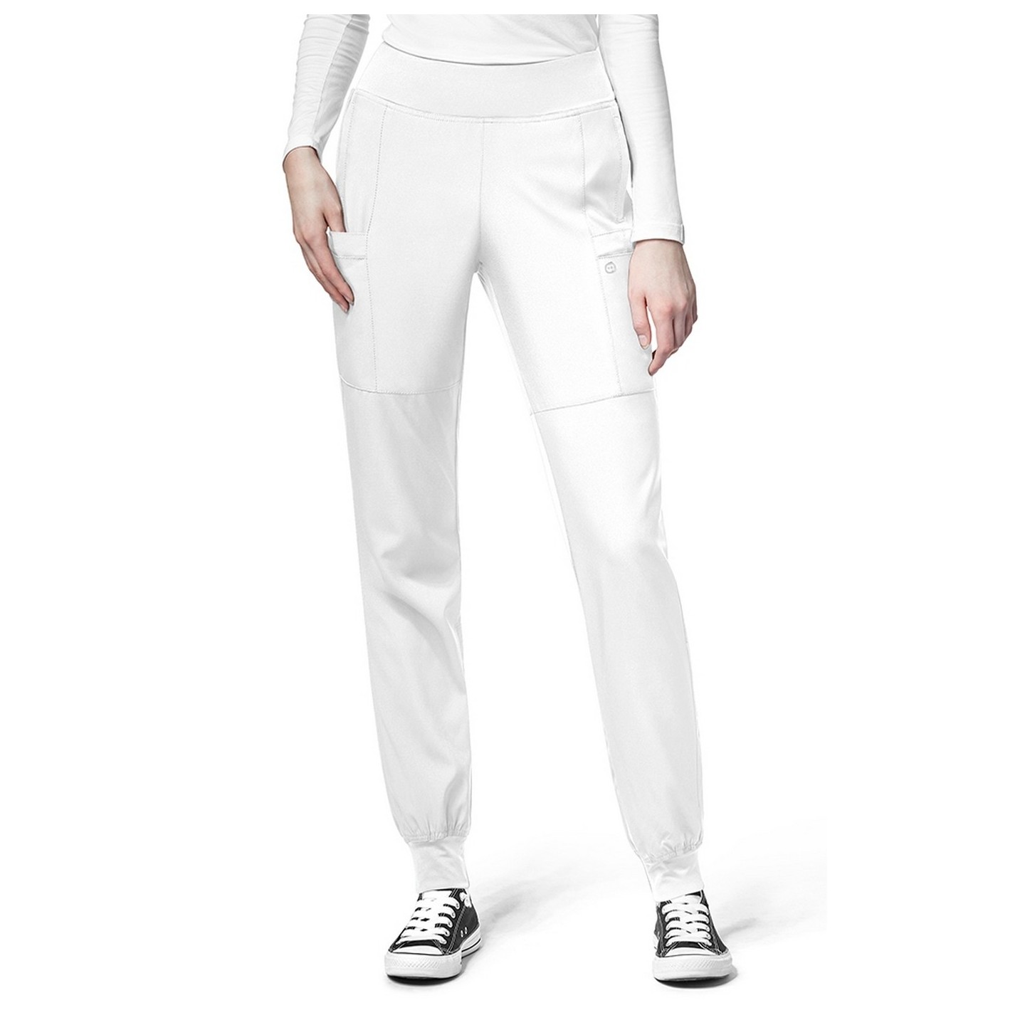 5555 W123 by WonderWink - Comfort Waist Cargo Jogger Scrub Pants - Inseam: Regular: 31"