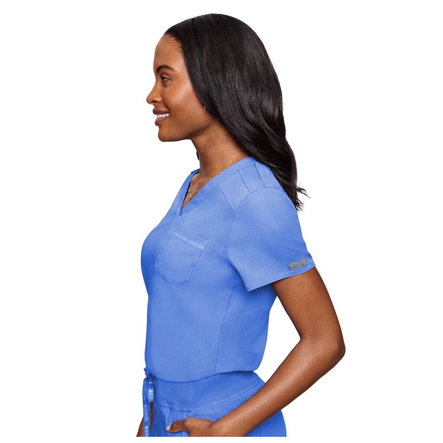 7448 Med Couture Touch Haut avec Poche de Poitrine