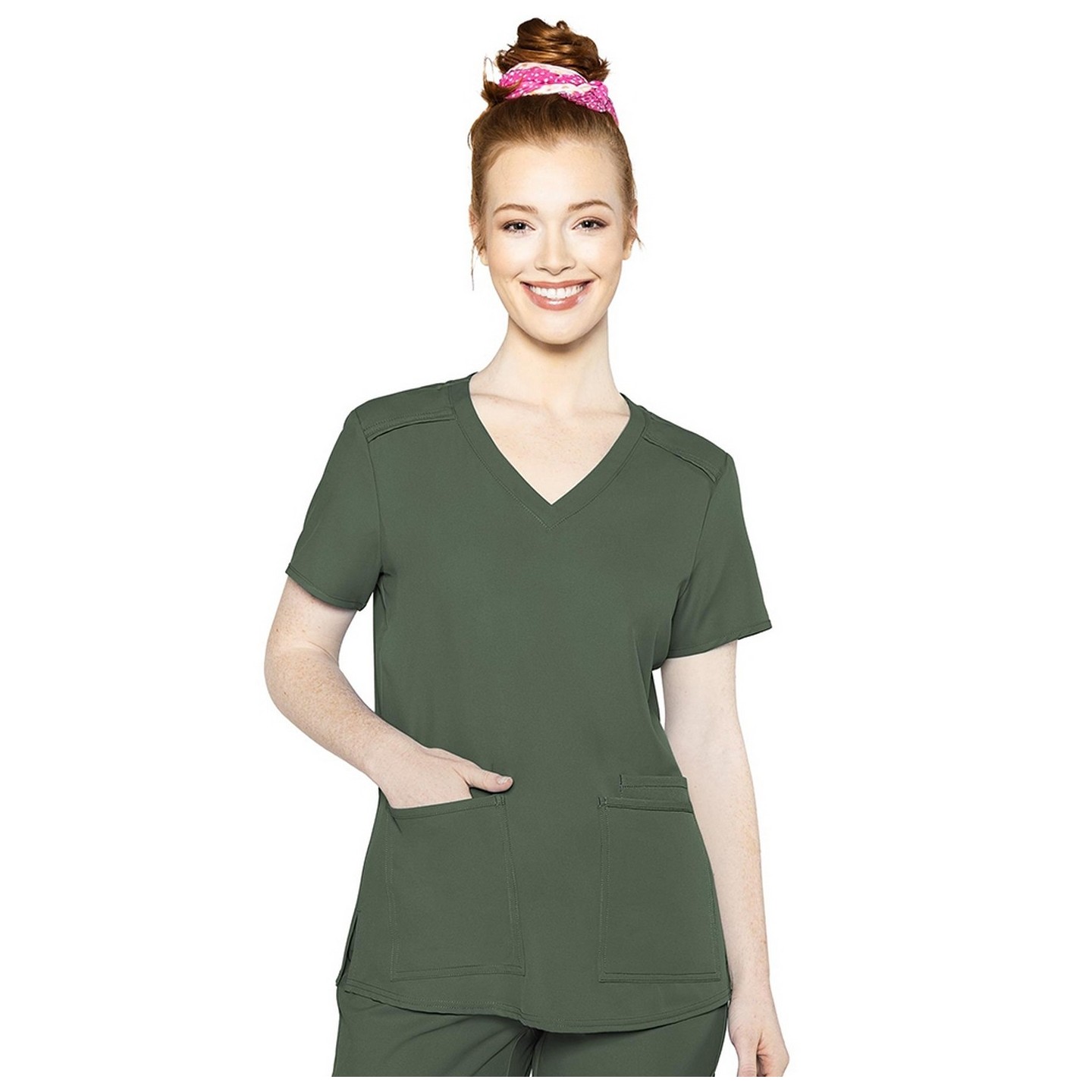 2411 Med Couture Insight 3 Pocket Scrub Top