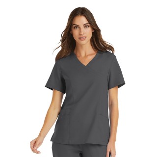 5002 Maevn Momentum Women's Mock Wrap Top