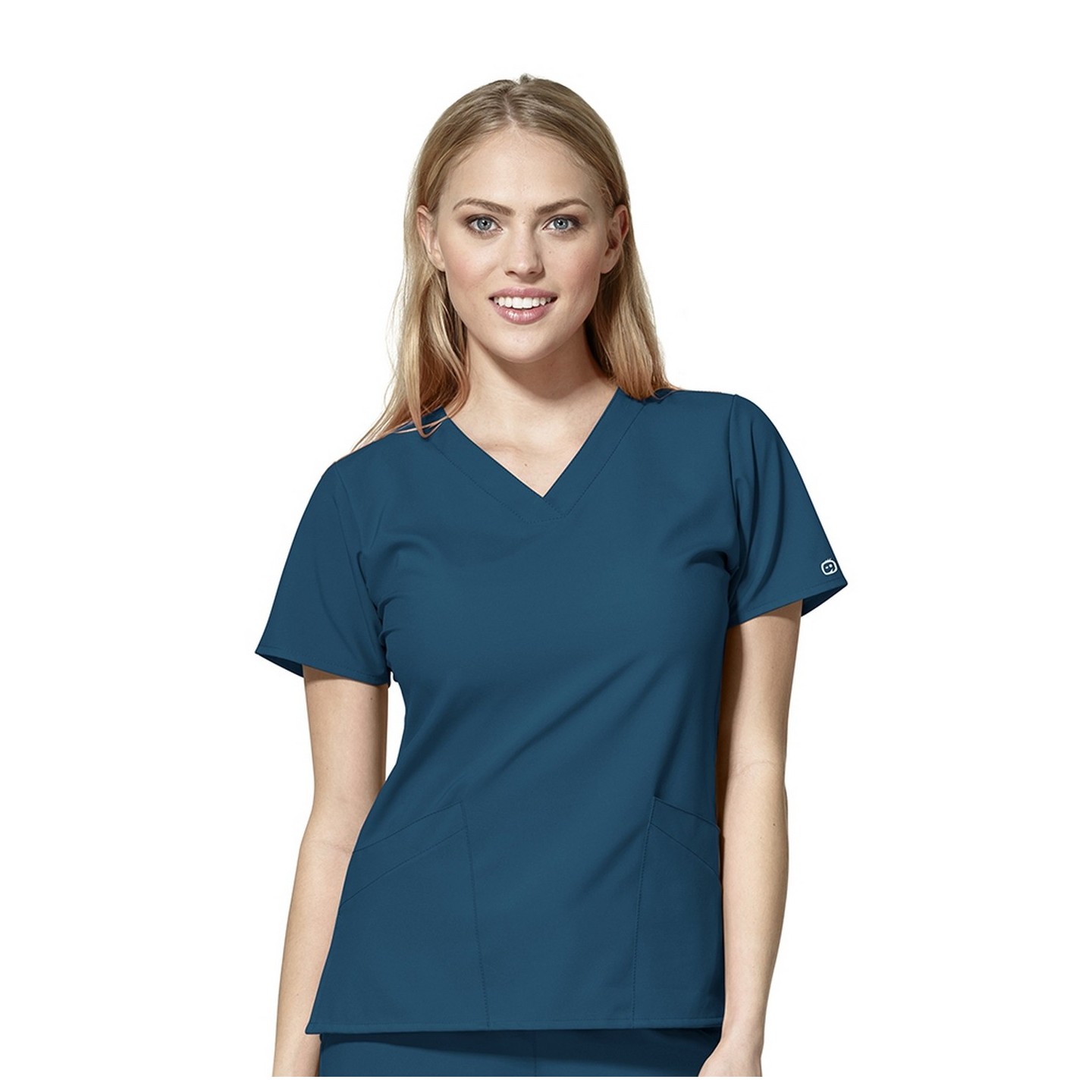 6255 W123 by WonderWink - Women's Basic V-neck Scrub Tops