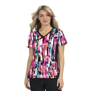 385PR koi Raquel Print Top - Candy Striper