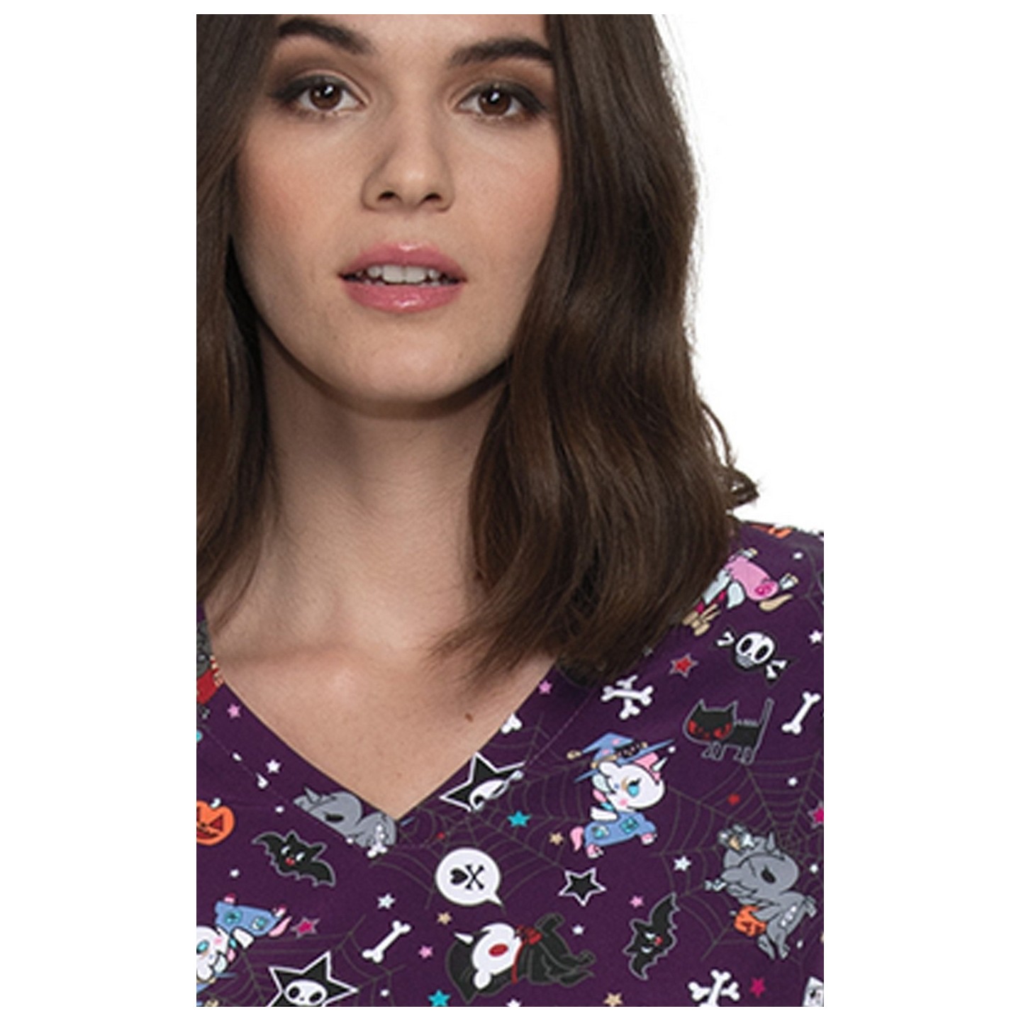 384TKD koi Basics Leslie tokidoki Print Top - Unicorno Halloween