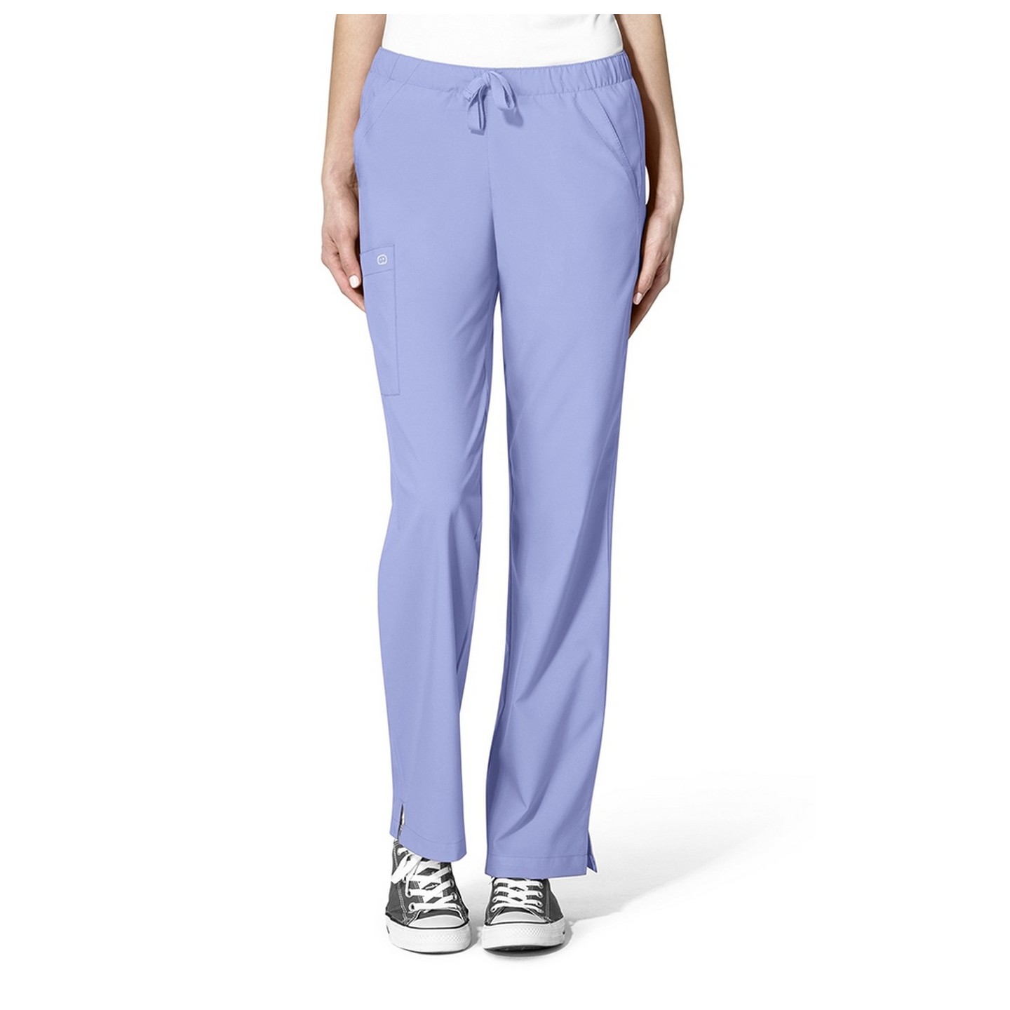 5155 W123 de WonderWink Pantalon double cargo à devant plat pour femmes