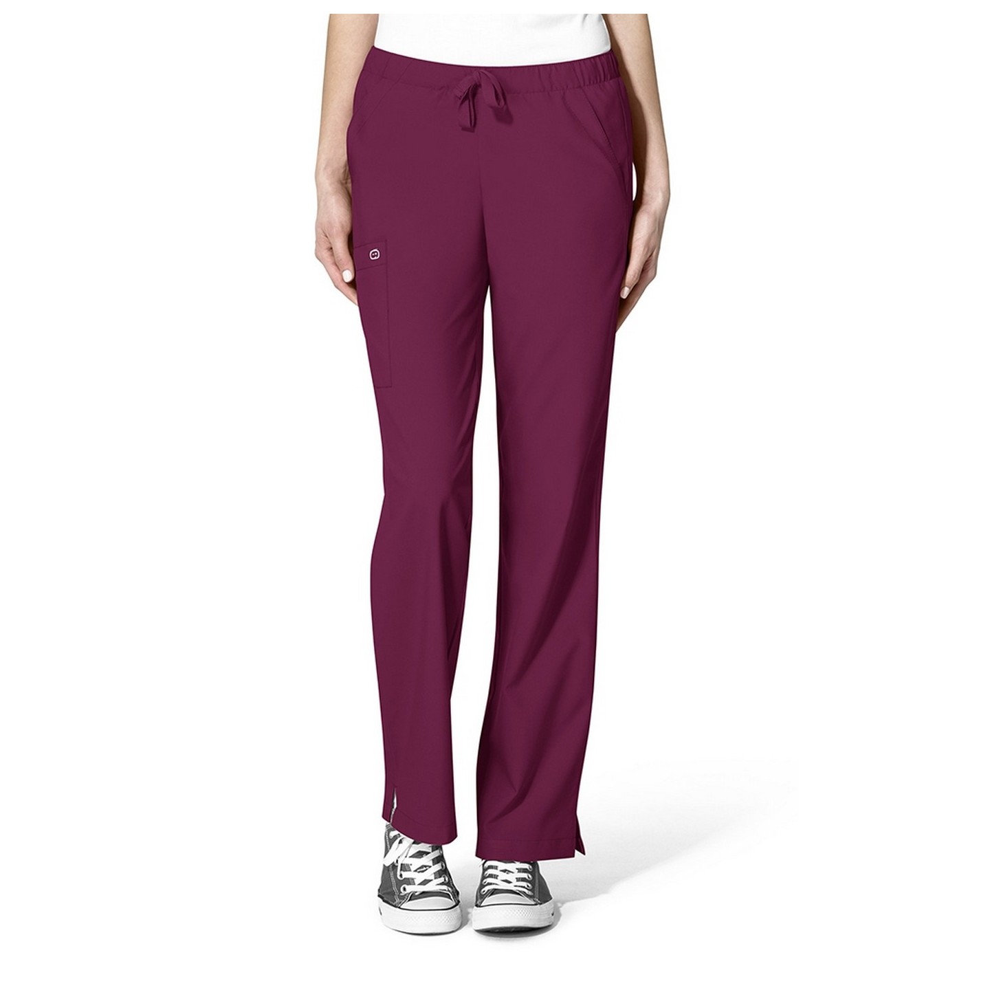 5155 W123 de WonderWink Pantalon double cargo à devant plat pour femmes