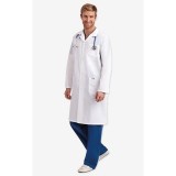 L407 Full Length Unisex Lab Coat Snap Front - Men's View