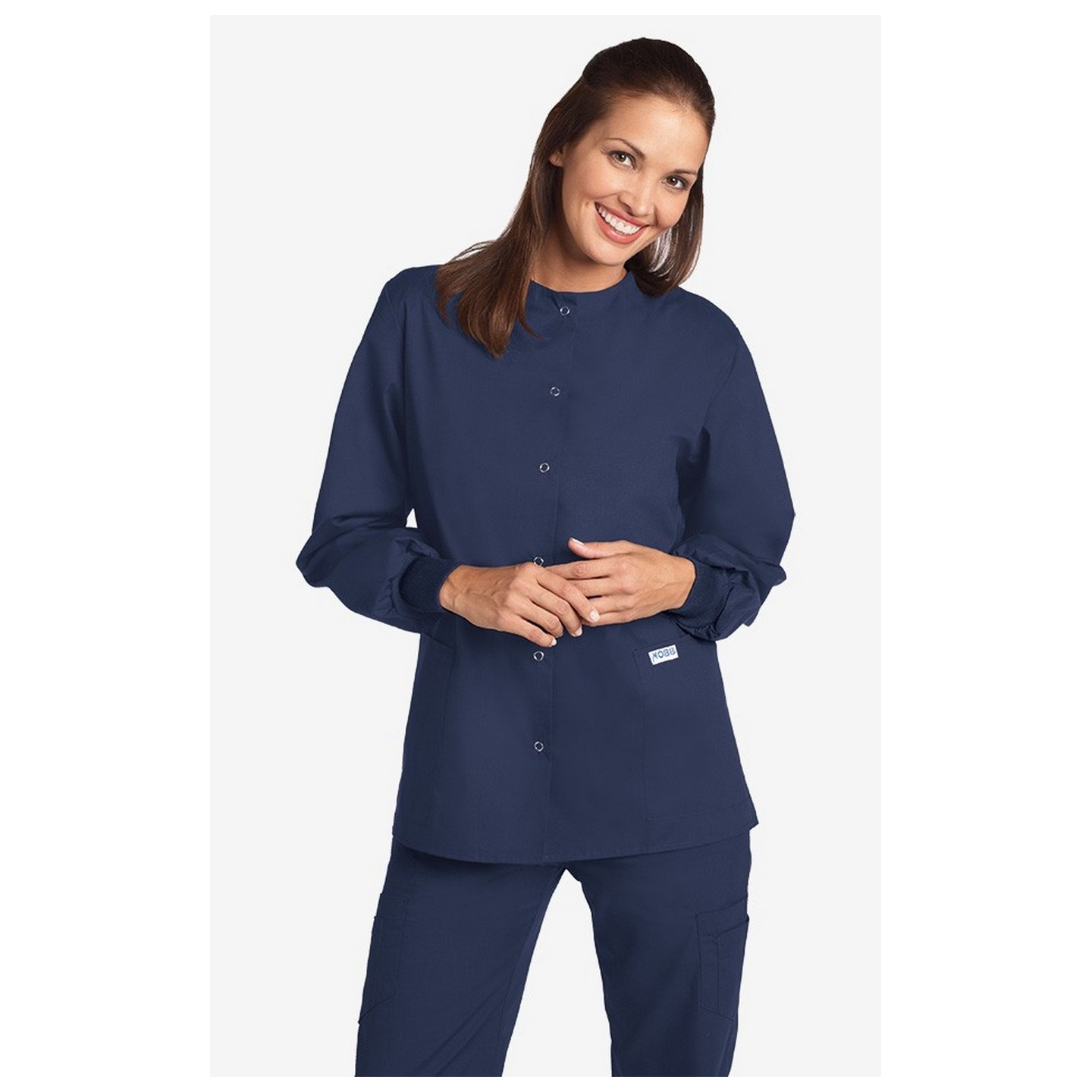 WJ370 Manteau chaud avec fermoir en avant - Navy (NN)