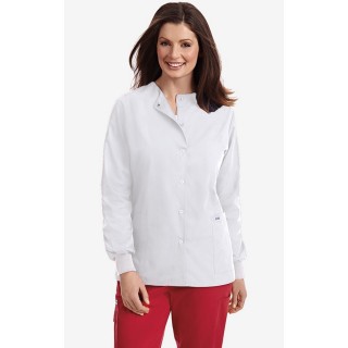 WJ370 Manteau chaud avec fermoir en avant - White (WH)