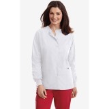 WJ370 MOBB Snap Front Warm-Up Jacket - White (WH)