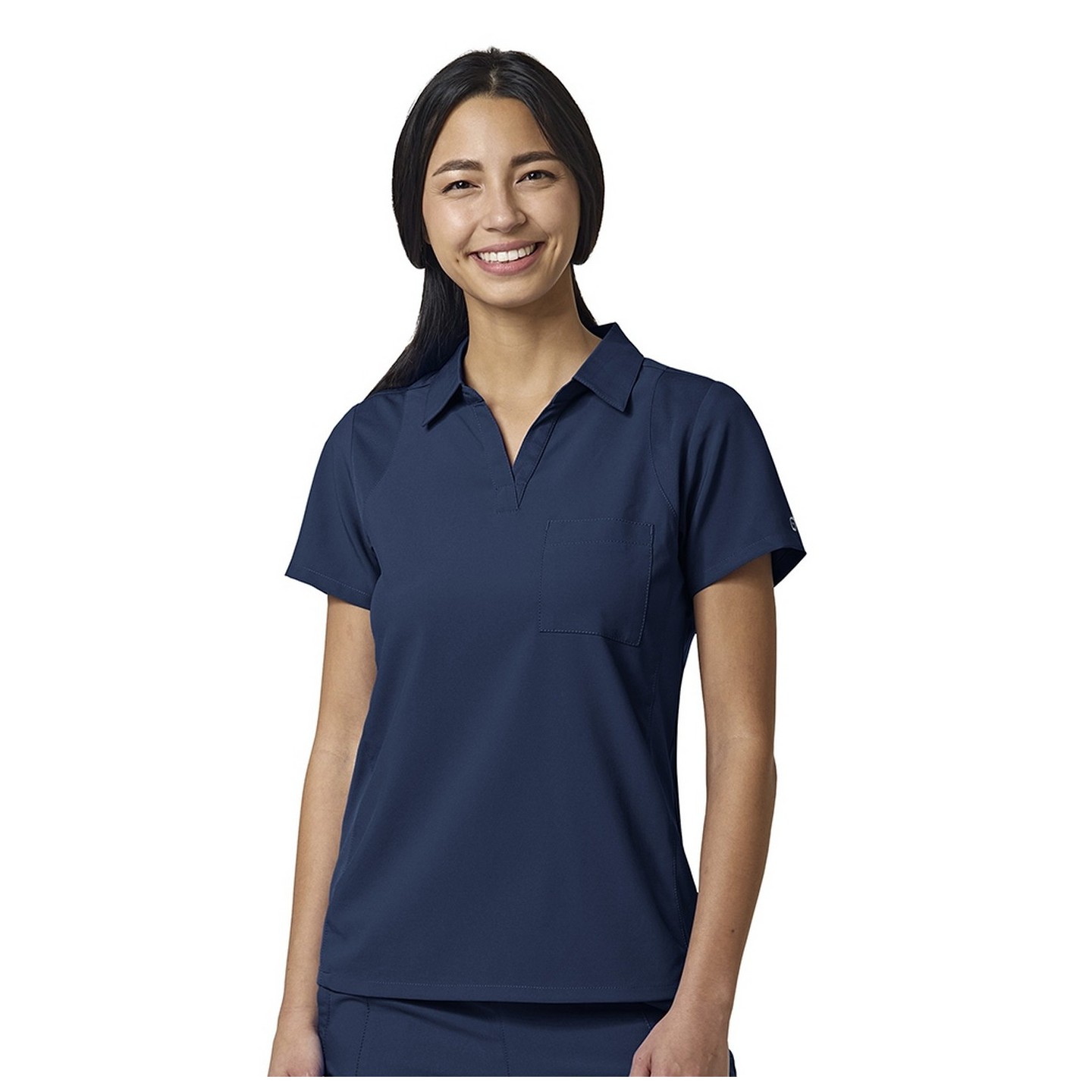 6955 W123 par WonderWink Haut à col pour femme