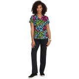 384PR koi Basics Leslie Print Top - Vivid Petals