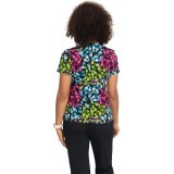 384PR koi Basics Leslie Print Top - Vivid Petals