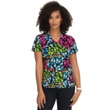 384PR koi Basics Leslie Haut Imprimé - Vivid Petals