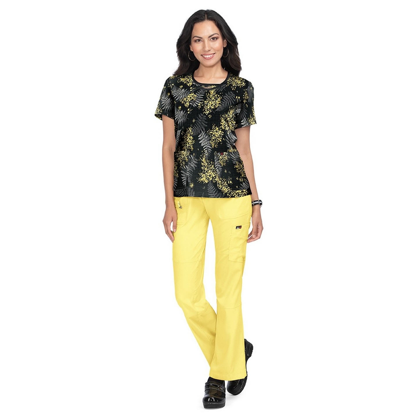 1027PR koi Lite Lola Top - Babys Breath Floral