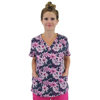 9810 Maevn Haut à Col en V Imprimé pour Femmes - Botanic Beauties