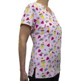 9810 Maevn Haut à Col en V Imprimé pour Femmes - Hello Summer