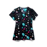 Zoe + Chloe Pawp Star Haut Imprimés en col en V Incurvé