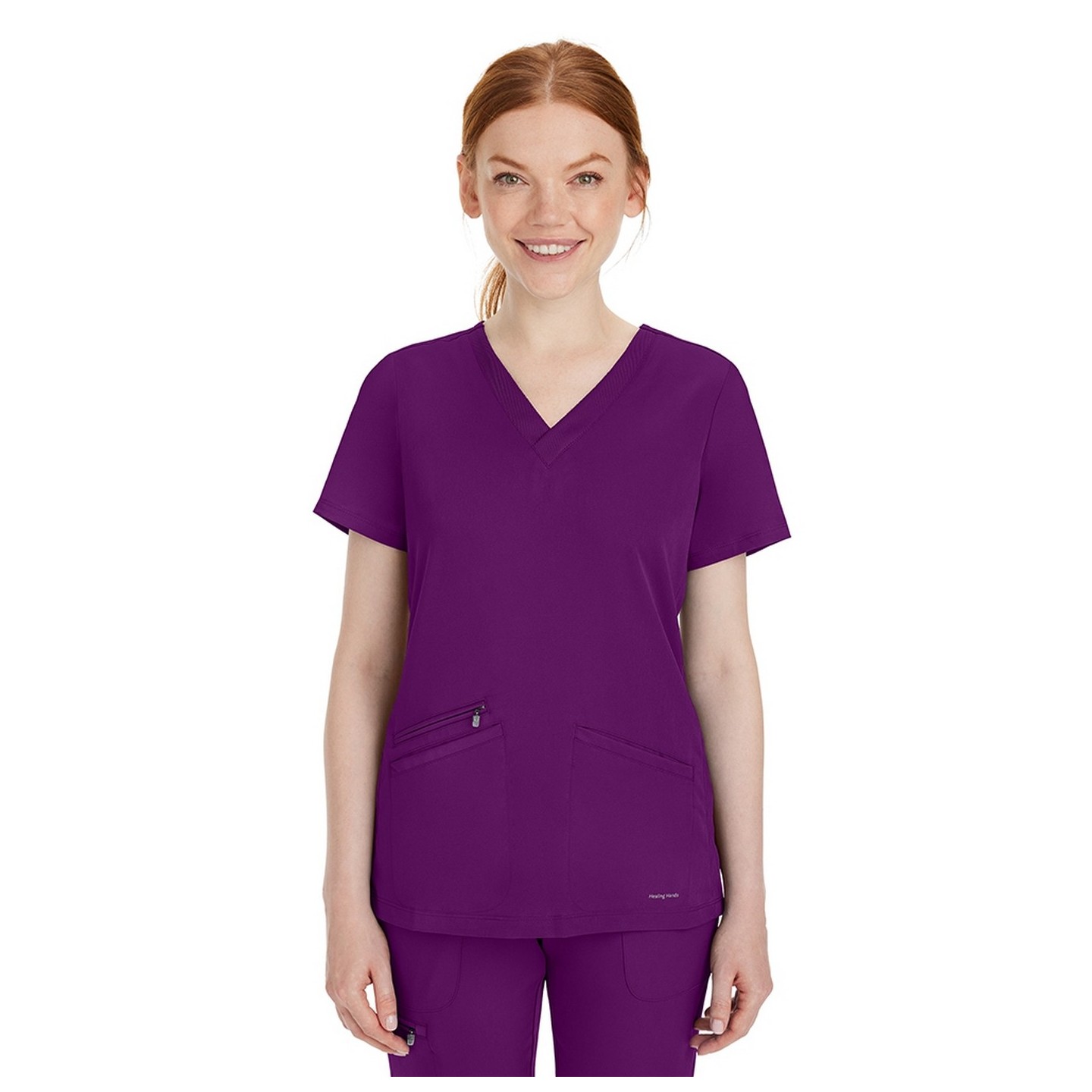 2530 Healing Hands Works Mariah Haut Flexible avec Col en V