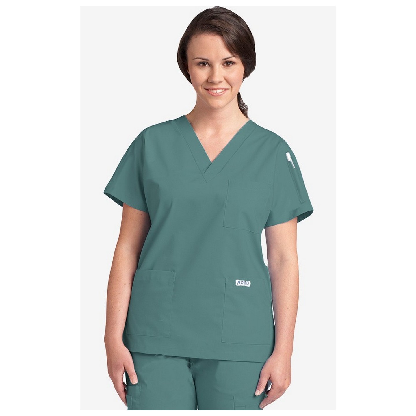 MOBB Classic 3 Pocket Scrub Top - Lagoon (LA)