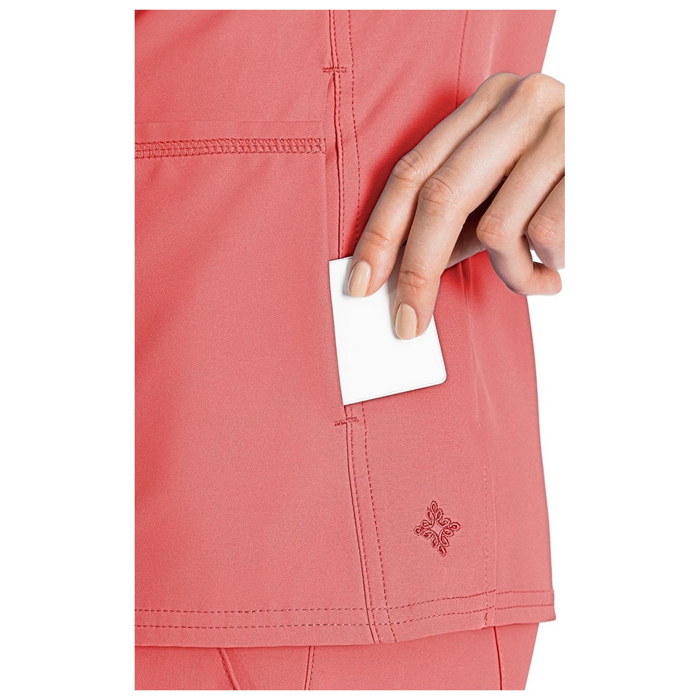 2468 Med Couture Insight Side Pocket Scrub Top