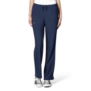 5155 W123 de WonderWink Pantalon double cargo à devant plat pour femmes